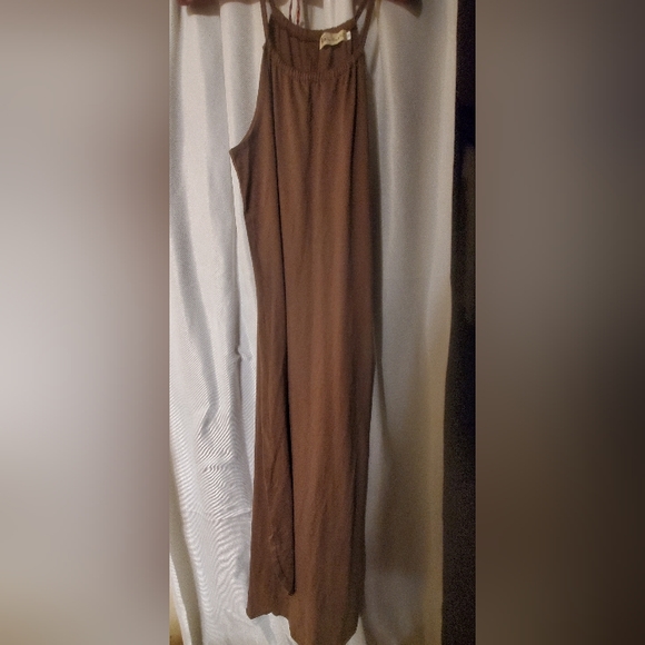 NWOT For G and L Women's Summer Side Slit Halter Maxi Dress, new, no tags - Picture 4 of 5